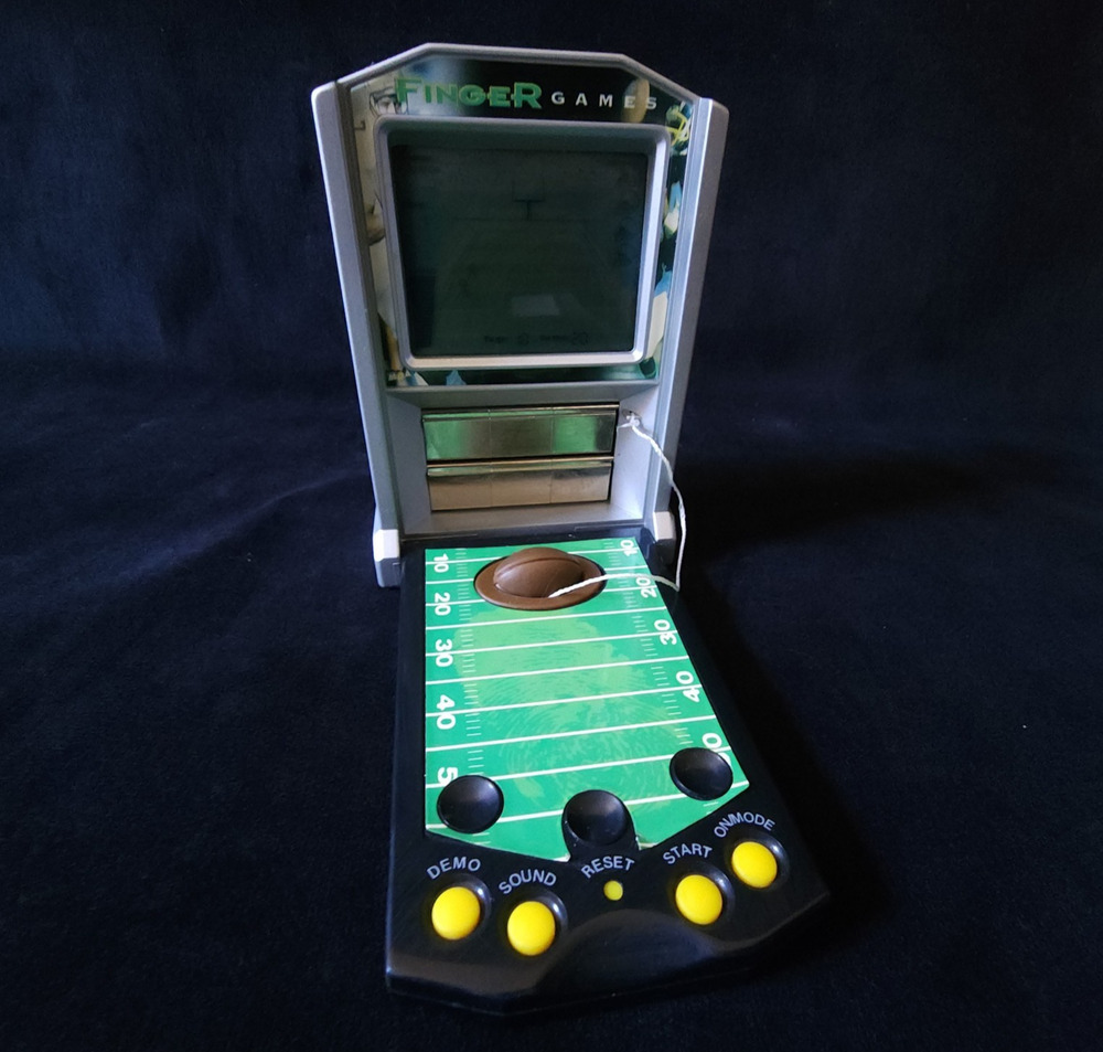 Vintage Rare MGA Football Finger Digital Electronic Pocket Arcade Handheld Game